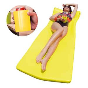 XX-Large Foam Mattress with Bonus Koozie Yellow Pool Float