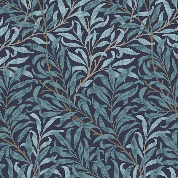 Graham & Brown William Morris At Home Willow Bough White and Blues Wallpaper