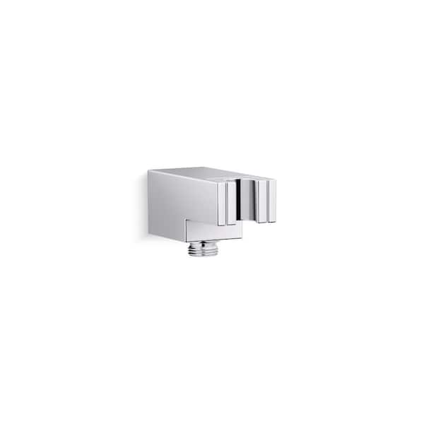 KOHLER Statement Wall-Mount Handshower Holder with Supply Elbow And Check Valve in Polished Chrome