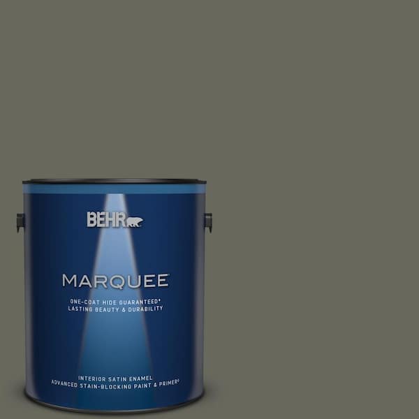 BEHR MARQUEE 1 gal. #MQ6-19 Naturalism One-Coat Hide Satin Enamel Interior Paint & Primer