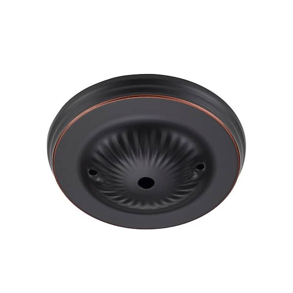 5 in. Oil Rubbed Bronze Traditional Ceiling Canopy Kit for Hanging Light Fixtures