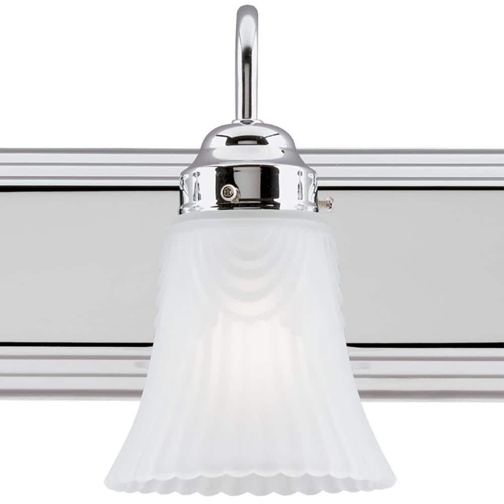 Westinghouse 24" Chrome Glass 3-Light Wall Sconce