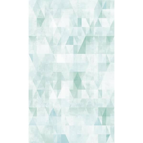 RoomMates Prismatic Geo Green and White Peel and Stick Wallpaper (Covers 28.29 sq. ft.)