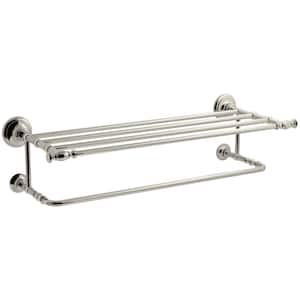 Artifacts Hotelier Towel Rack in Vibrant Polished Nickel