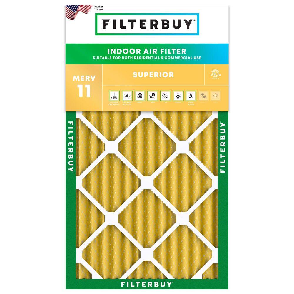 8 in. x 16 in. x 2 in. MERV 11 (FPR 7) Allergen Defense Pleated HVAC AC Furnace Air Filters Replacement (1-Pack) price history on PriceWatchPro