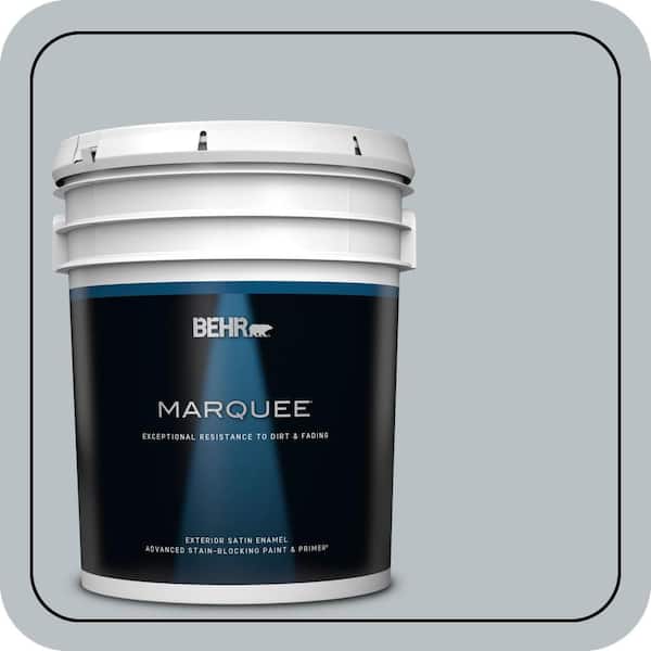 BEHR MARQUEE 5 gal. #MQ5-31 Distant Star Satin Enamel Exterior Paint & Primer