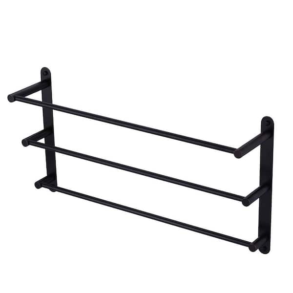 VEVETTA 24 in. Wall Mounted Triple Towel Bar in Oil Rubbed Bronze