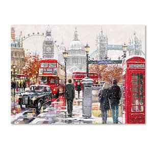 14 in. x 19 in. "London Collagex2 Copy" by The Macneil Studio Printed Canvas Wall Art