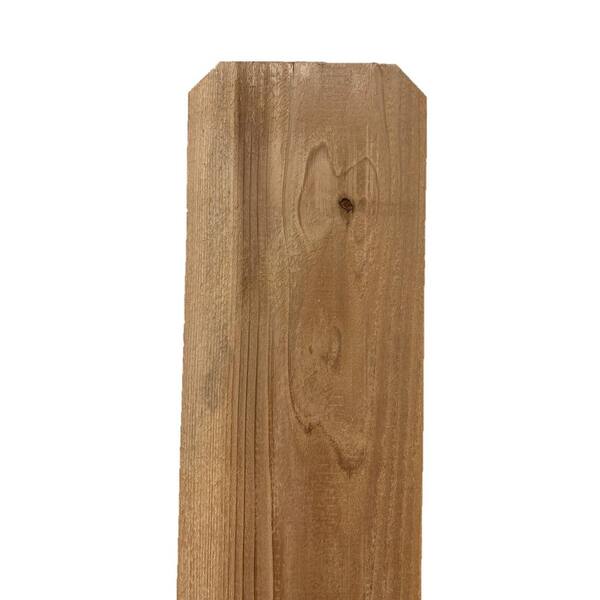 23/32 in. x 71/2 in. x 6 ft. Cedar DogEar KilnDried Fence Picket 2103406 The Home Depot