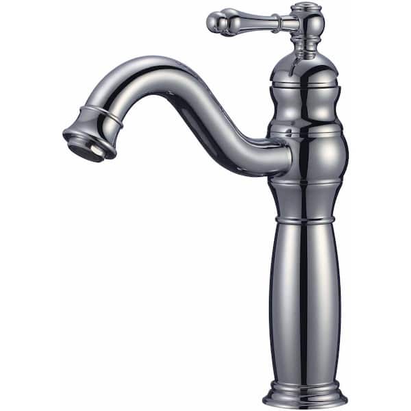 Roxy Single Handle High Arc Deck Mount Bathroom Faucet with Deckplate