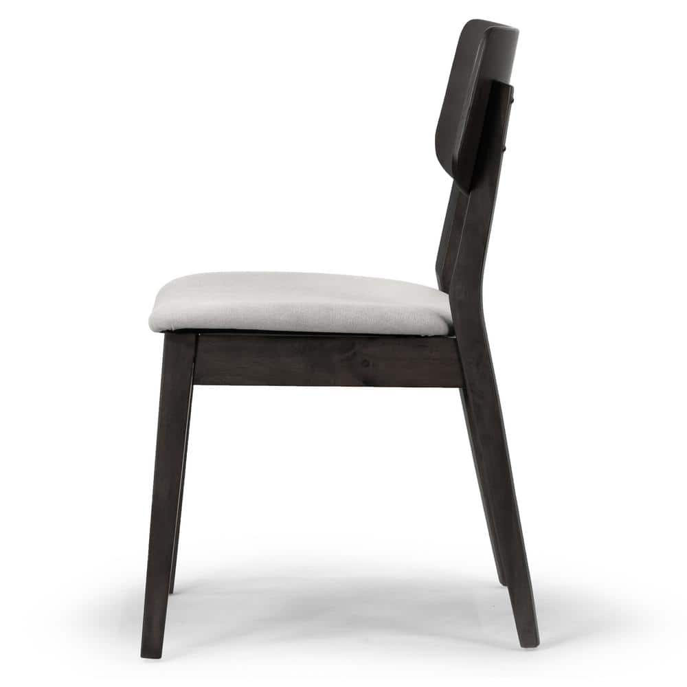Astin Gray Upholstered Wood Side Chair, 32" Height