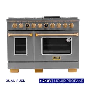Kucht 48 in. 6.7 cu.ft. 8-Burners Dual Fuel Range Natural Gas in