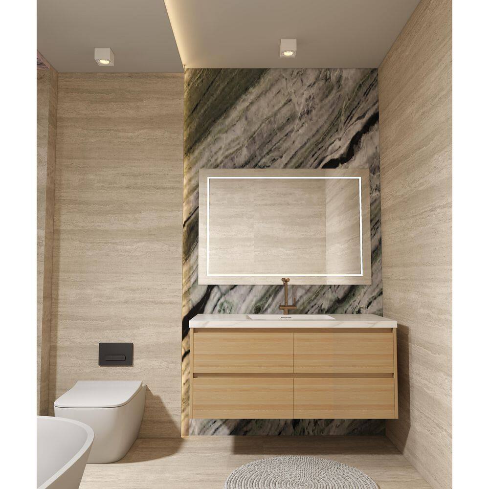 42 in. W x 21.7 in. D Porcelain Single Sink Vanity Top in Frosty White with Pre-Drilled Faucet Hole price history on PriceWatchPro