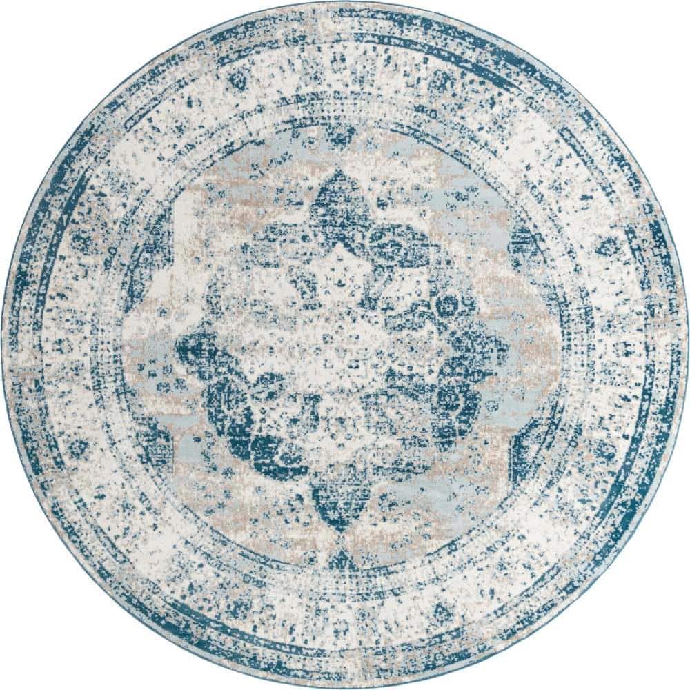 Sofia Salle Garnier Blue 10 ft. x 10 ft. Area Rug price history on PriceWatchPro