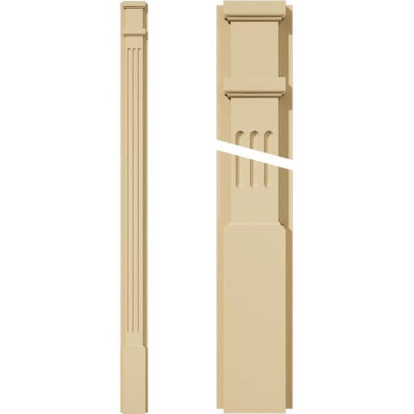 Ekena Millwork 2 in. D x 4 in. W x 60 in. L Primed Polyurethane Pilaster 1-Pack