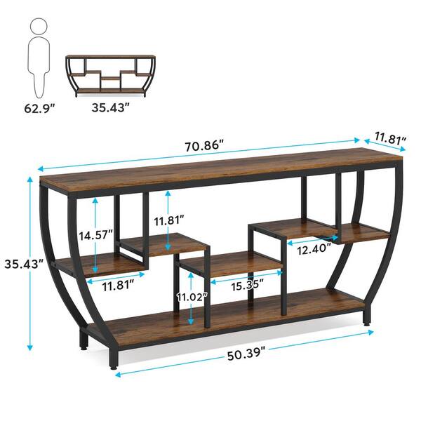 Lailang Console Table, Narrow Sofa Table, 3 Storey Hallway