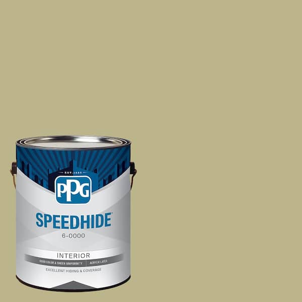 SPEEDHIDE 1 gal. PPG1114-4 Cress Green Satin Interior Paint