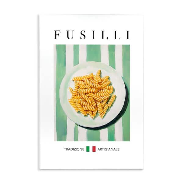 Traditional Fusilli Pasta by Andreas Magnusson Unframed Food Graphic Art Print 15 in. x 10 in.
