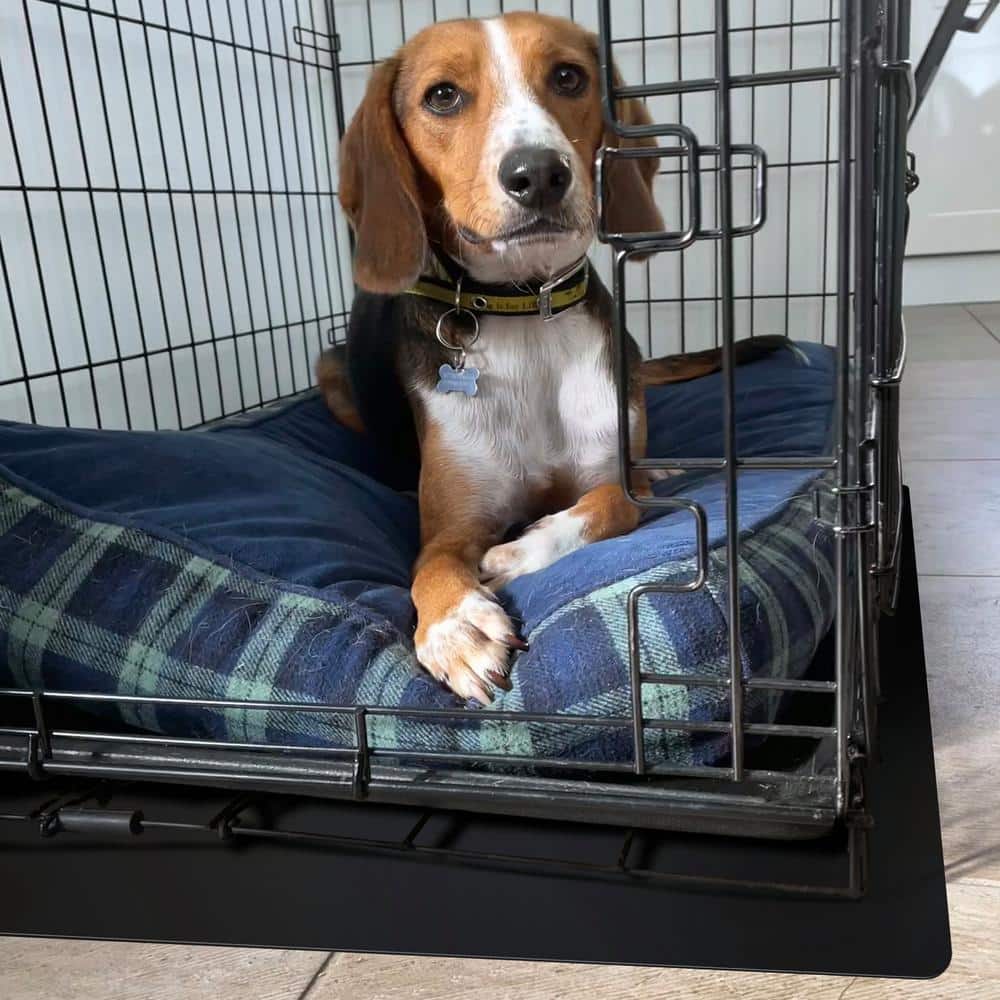 Extra Large Black Polypropylene Pet Crate Floor Mat