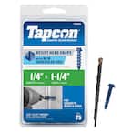 1/4 in. x 1-1/4 in. Hex-Washer-Head Concrete Anchors (75-Pack)