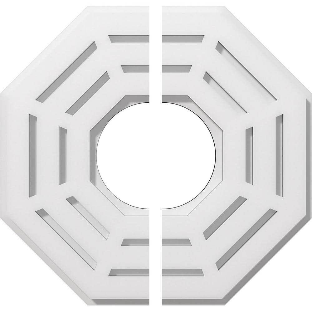 1 in. P X 5-1/2 in. C X 14 in. OD X 5 in. ID Westin Architectural Grade PVC Contemporary Ceiling Medallion, Two Piece price history on PriceWatchPro