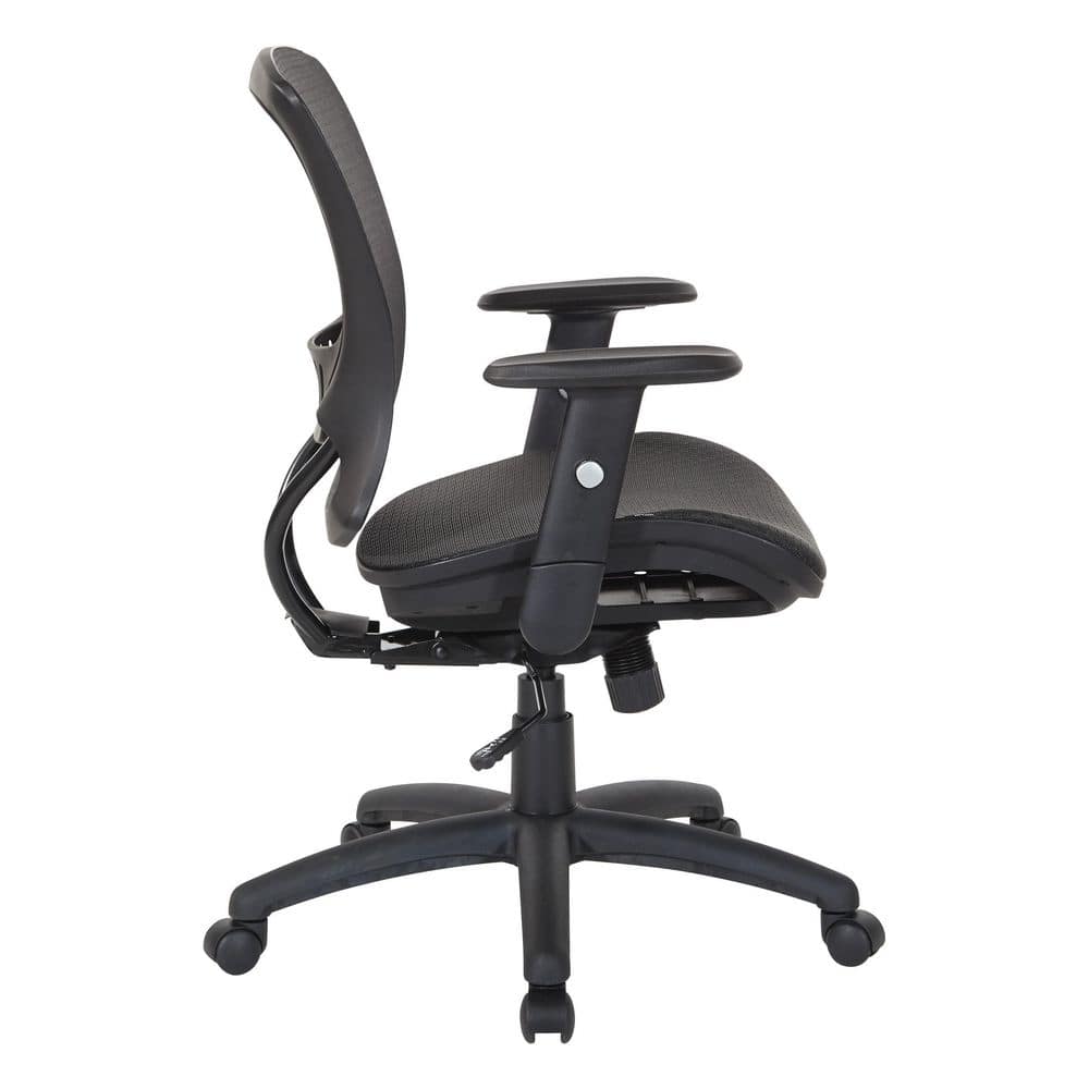 Executive Swivel Office Chair with Mesh Back in Black