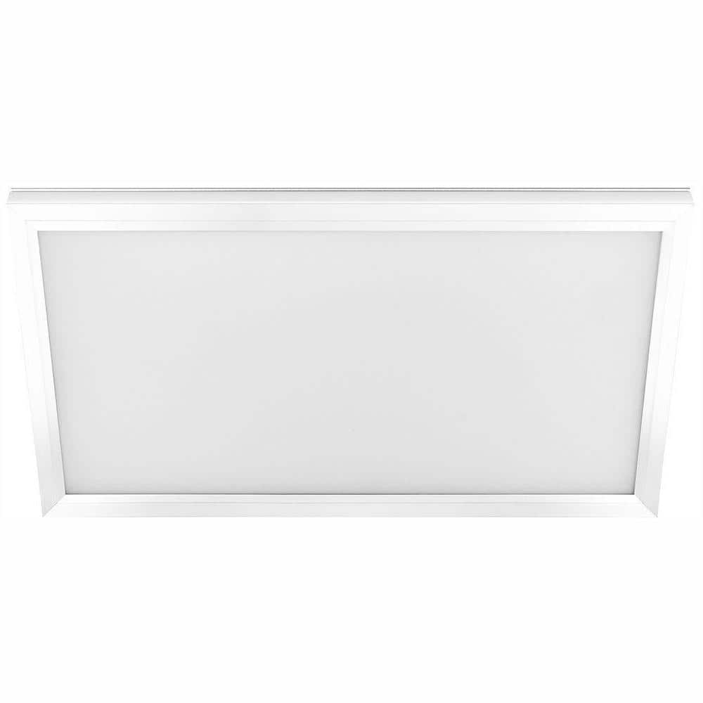 kassette Fabrikant møde Commercial Electric 1 ft. x 2 ft. 25W Dimmable White Integrated LED  Edge-Lit Flat Panel Flush Mount Light with Color Changing CCT  FP1X2/4WY/WH/HD - The Home Depot