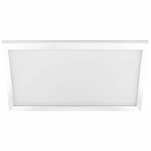 1 ft. x 2 ft. 23-Watt Dimmable White Integrated LED Edge-Lit Flat Panel Flush Mount Light with Color Changing CCT