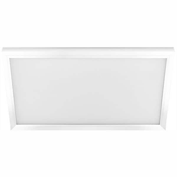 kassette Fabrikant møde Commercial Electric 1 ft. x 2 ft. 25W Dimmable White Integrated LED  Edge-Lit Flat Panel Flush Mount Light with Color Changing CCT  FP1X2/4WY/WH/HD - The Home Depot