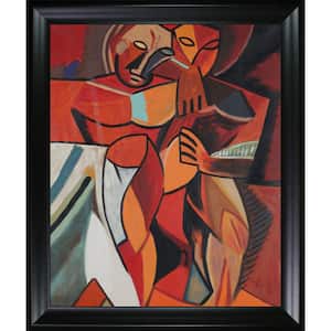 L'amitie by Pablo Picasso Black Matte Framed Oil Painting Art Print 25 in. x 29 in.