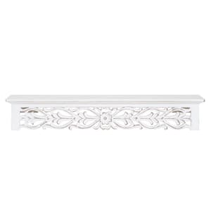 24 in. W x 5 in. D Hyla White Decorative Wall Shelf