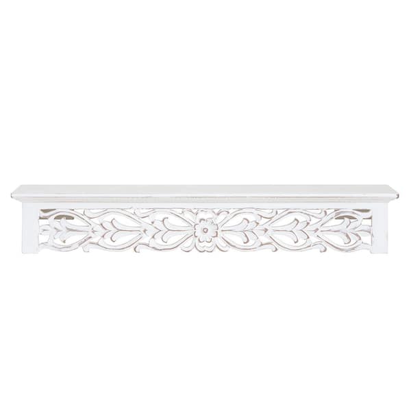 Habitat 24 in. W x 5 in. D Hyla White Decorative Wall Shelf