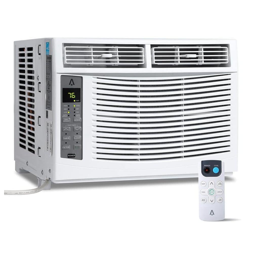 6000 BTU (DOE) 115-Volt Window Air Conditioner with Remote Control and Easy Install Kit Cools 250 sq. ft. in White price history on PriceWatchPro