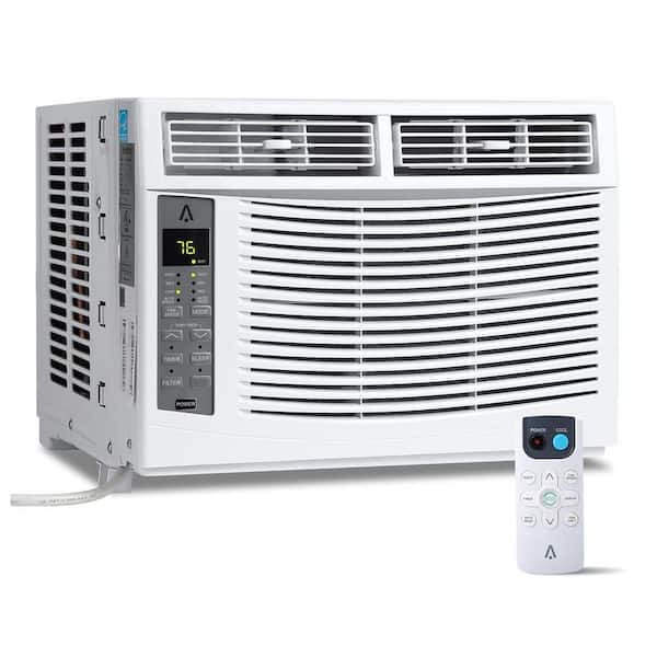 6000 BTU (DOE) 115-Volt Window Air Conditioner with Remote Control and Easy Install Kit Cools 250 sq. ft. in White