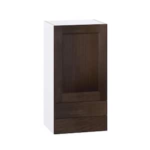 Lincoln Chestnut Solid Wood Assembled Wall Kitchen Cabinet with Two 5 in. Drawers (18 in. W x 35 in. H x 14 in. D)