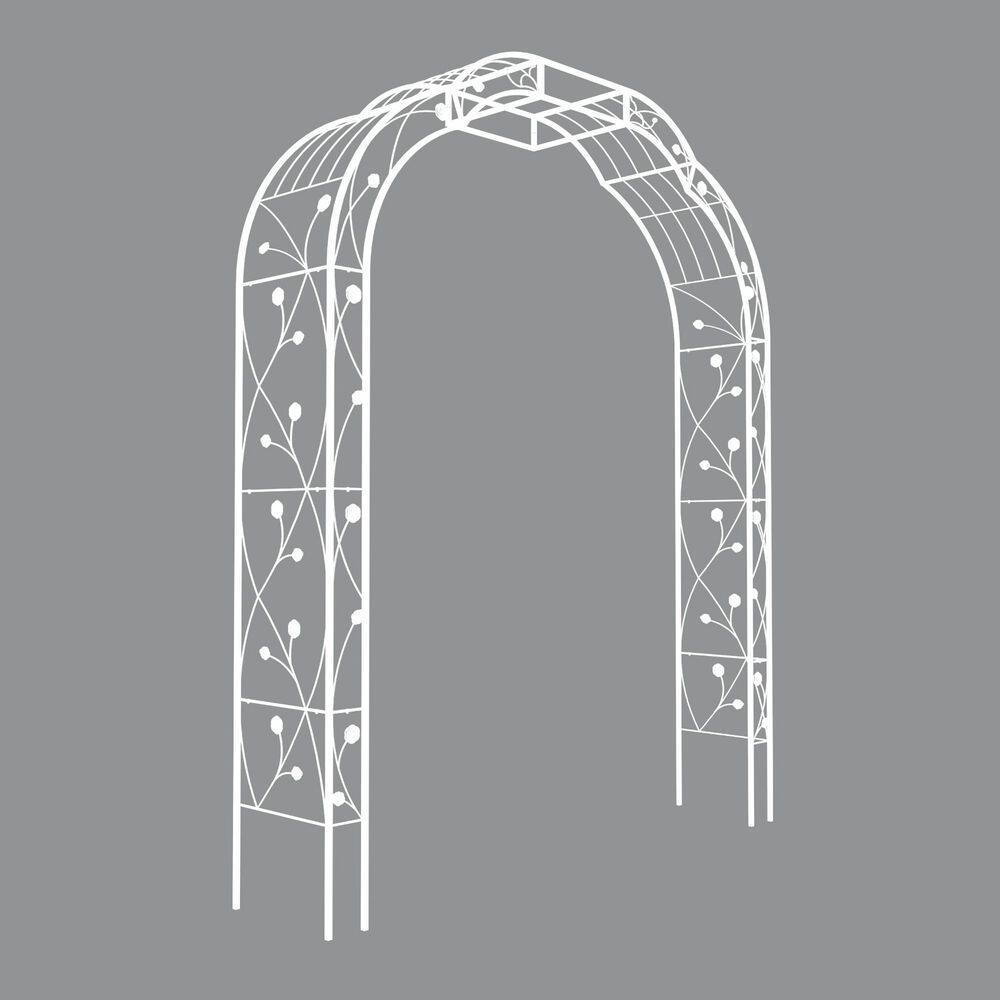 Avex 74.4 in. W x 98.5 in. H Metal Garden Arch Outdoor Climbing Plants Support Rose Arch price history on PriceWatchPro