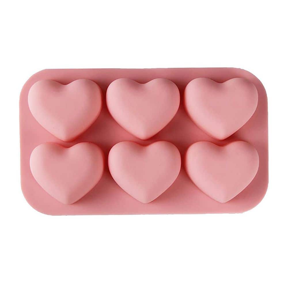 Heart Series 6-Pack Silicone Heat Resistant Red Heart Mold for Chocolate Cake Jelly Pudding with Easy Release price history on PriceWatchPro