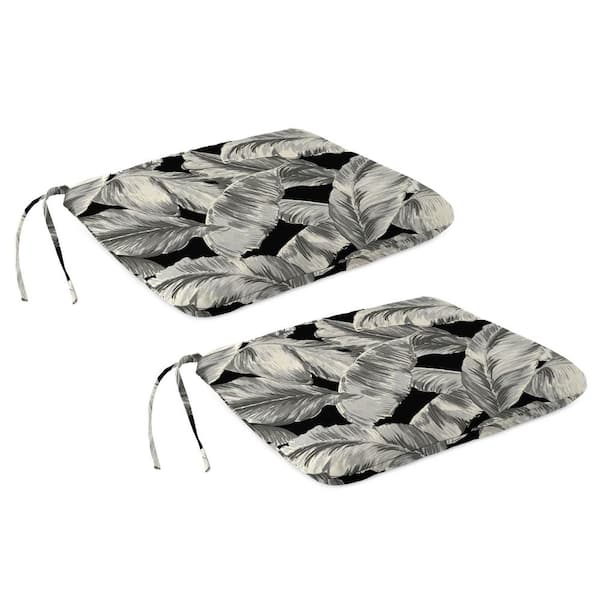 Jordan Manufacturing 15.5 in. L x 17 in. W x 2.5 in. T Rectangular Outdoor Seat Cushion in Clarmont Umber (2-Pack)