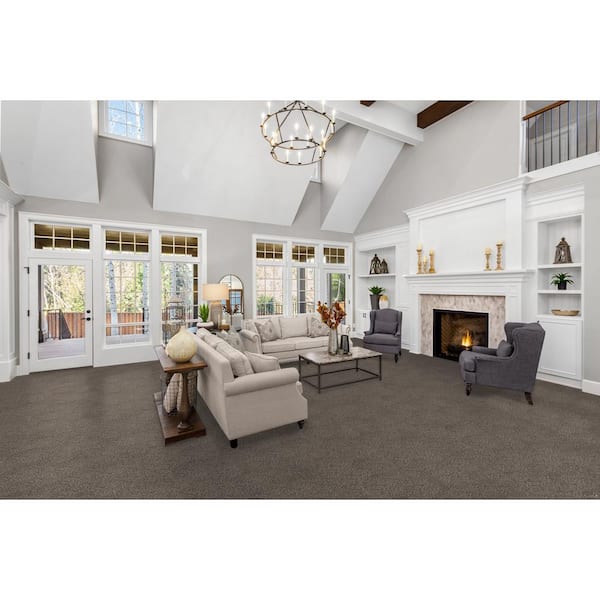 Otis - Upscale - Gray 40 oz. SD Polyester Texture Installed Carpet