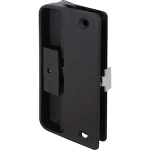 Black Plastic, Screen Door Latch and Pull Mortise Style