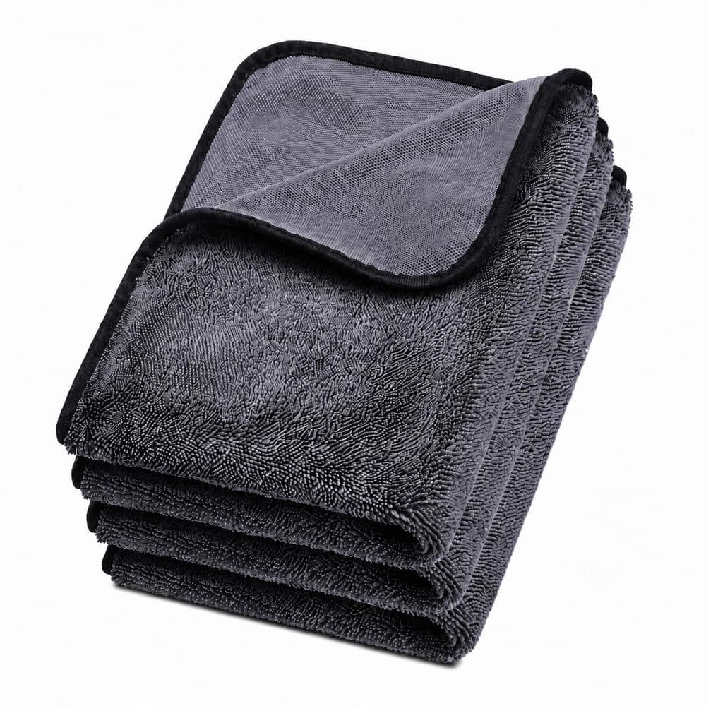 Microfiber Bath Towel, Ultra Absorbent Twisted-Loop Drying Cloths for Car, Shower and Household 3-Pack price history on PriceWatchPro