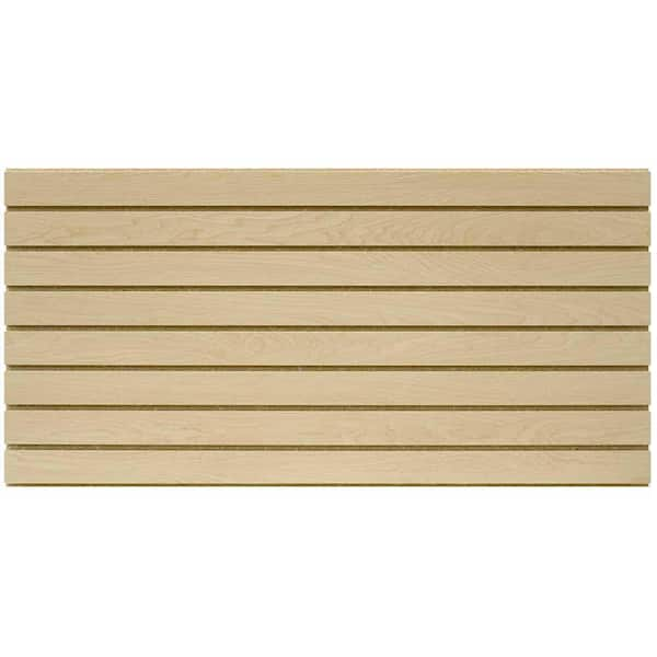 Garageescape 2 Ft X 4 Ft Maple Slatwall Easy Panel 2 Piece Per Box 5015 The Home Depot