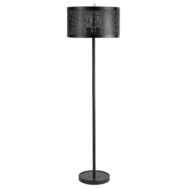 SAFAVIEH Vela 61.5 in. Black Floor Lamp