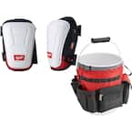 Non Marring Performance Knee Pad with Bucket Organizer Tool Bag