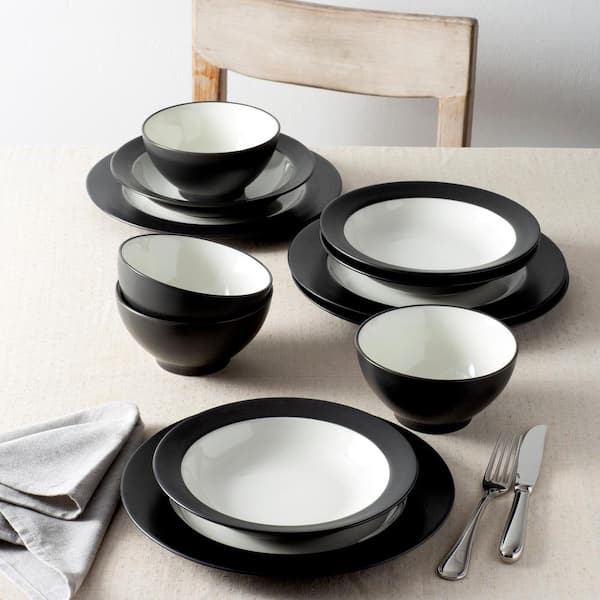 Noritake Colorwave 24-Pc. Dinnerware Set, Service for 4 - Graphite