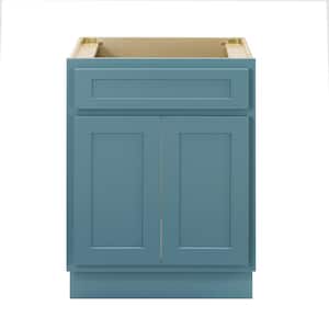 24 in. W x 21 in. D x 32.5 in. H 2-Doors Bath Vanity Cabinet Only in Sea Green