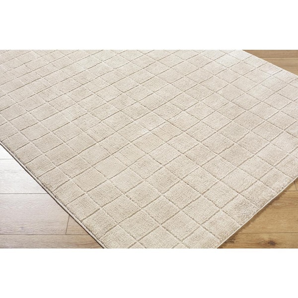 Livabliss x Our PNW Home Light Beige 8 ft. x 10 ft. Cascade Global Indoor Area Rug