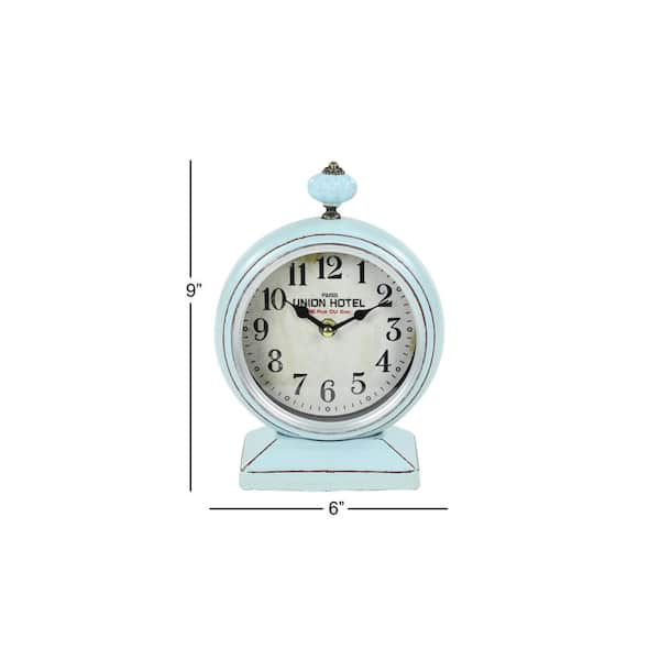 Iron Table Clock Oil Lamp Route 66 - China Iron Wall Clock and Distressed  Old Style Metal Clock price