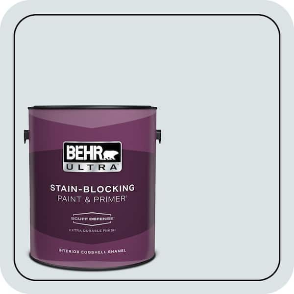 BEHR ULTRA 1 gal. #ICC-36 Serene Extra Durable Eggshell Enamel Interior Paint & Primer