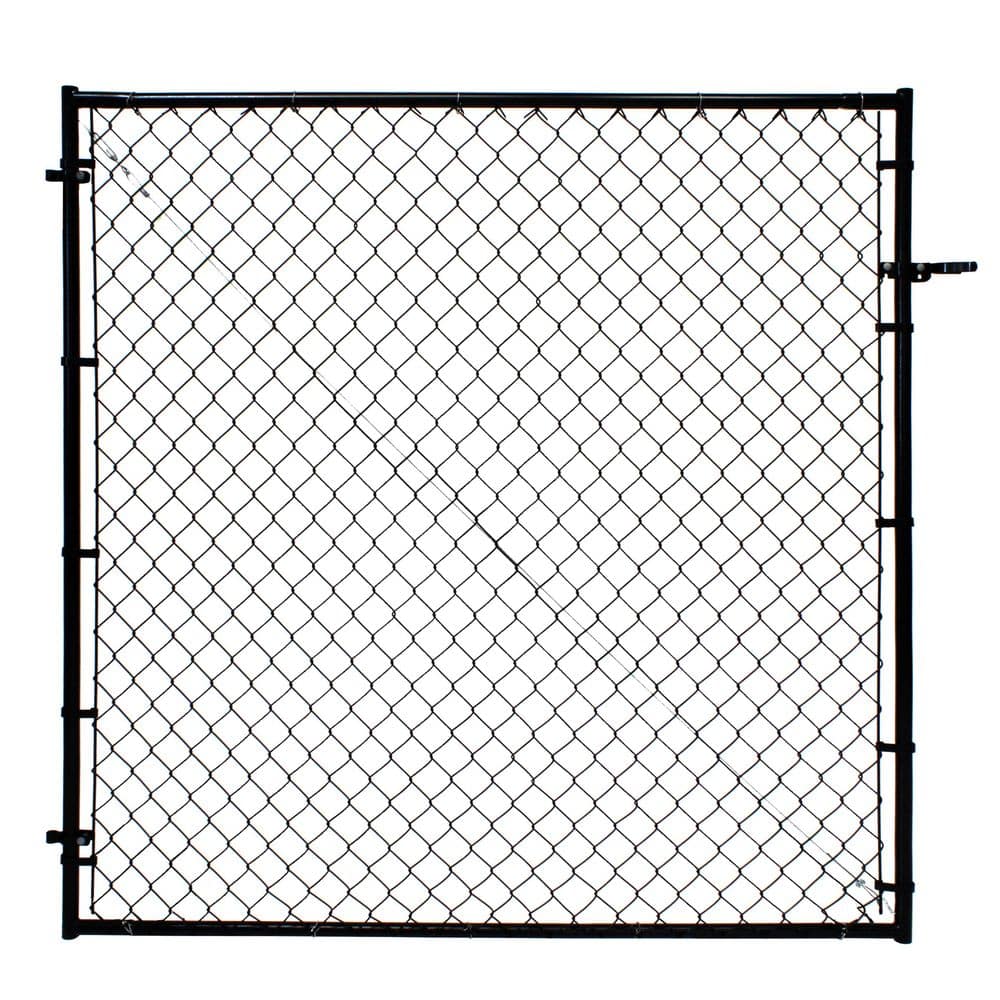 24-72 in. W x 70 in. H Expandable Square Corner Black Powder Coated Galvanized Steel Gate Frame for Chain Link Fence Kit price history on PriceWatchPro
